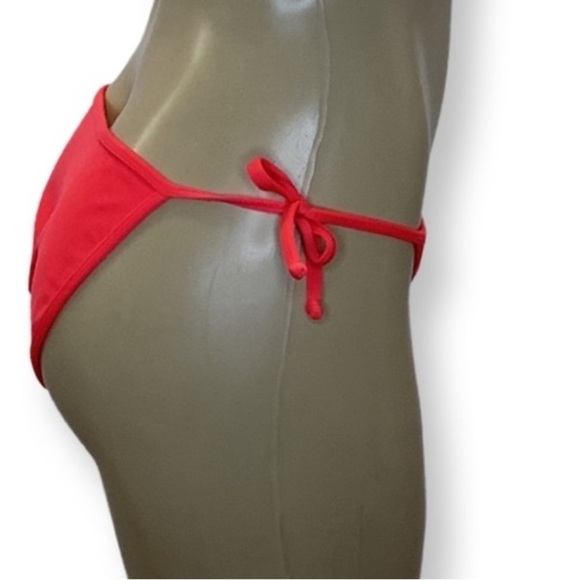 Tuti Swimwear Size Large Red Side Ties Bikini Bottom Made in Brazil New No Tags - Picture 3 of 8